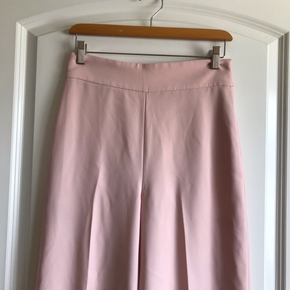 Zara Woman Pink Wide leg Pant - Picture 7 of 9